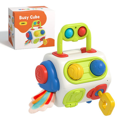 Brinquedos Cubo de Atividades Montessori para Crianças Pequenas Brinquedo Sensorial Educativo para Viagem Presente para Crianças
