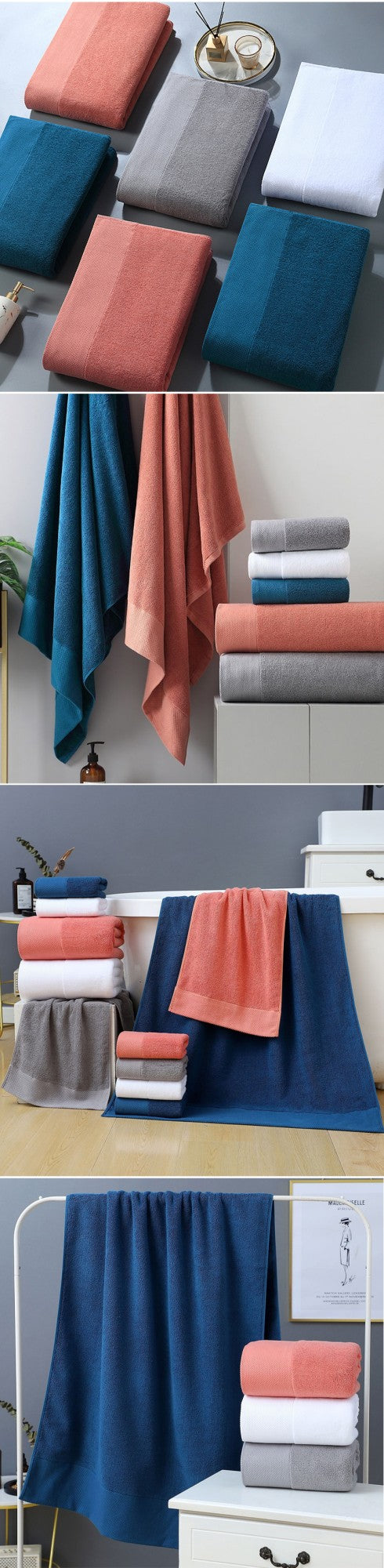 Thickening 90 x180cm large bath towel 100% Egyptian Cotton Towel soft Absorbent Top Luxury 7 Star Hotel beauty salon Bath Towel