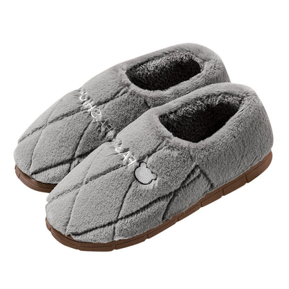 Men Casual Soft Fur Furry Couples Warm Home Baotou Plush Soft Bottom Comfortable Solid Color Men Winter Cotton Slippers  ???
