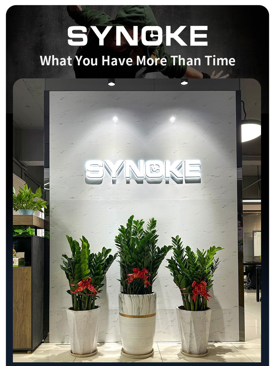 SYNOKE Outdoor Military Digital Watch For Men Fashion Retro Men Watch Sports Waterproof Men Watch Multifunctional Luminous