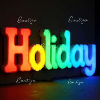 Custom Advertising Led Letters RGB Light Sign Luminous Signage Full Color Acrylic Business Logo Wall Brand