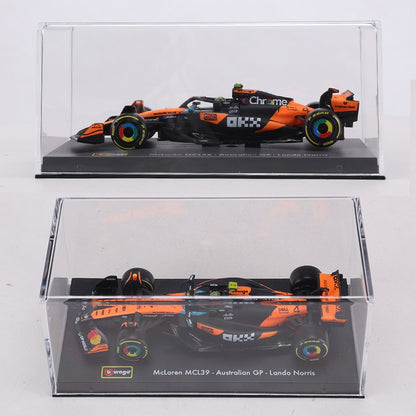 Burago 1:43 2025 McLaren MCL39 F1 Carro de Corrida Edição de Capa Dura Nº 4/Nº 81 Modelo de Carro em Liga