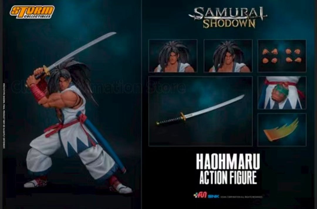 ?Original?Storm Toys SNK Samurai Shodown Haohmaru Original Color&Blood Version 1/12 Action Figure Model Toy
