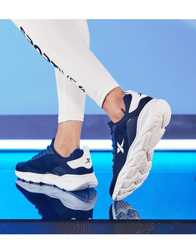 Tênis de Corrida Masculino Xtep Primavera 2025 Calçado Esportivo Absorvente de Suor Tênis Esportivo Esportivo Resistente ao Desgaste com Estabilidade 880119115131