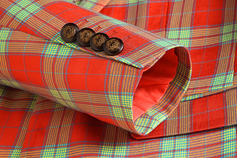 Single Breasted Plaid Suit Men's Clothing Fashion Simple Men Business Social Wedding Party Tuxedo Dress Blazers Jacket