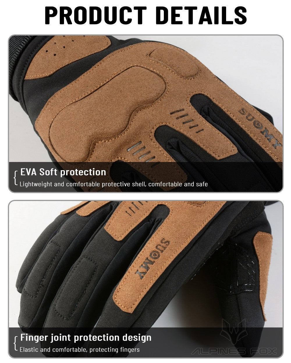 Luvas de Motocicleta Impermeáveis e Corta-Vento Guantes Moto Luvas de Pilotagem de Motocicleta Tela Sensível ao Toque Luvas de Motocross de Inverno