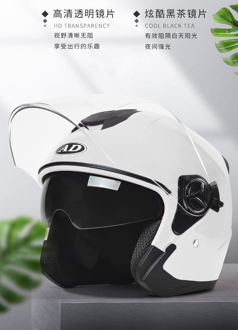 GB Certified Electric Car Helmet Ladies Winter Warm Battery Car Helmet Four Seasons General Motorcycle Half Helmet Male