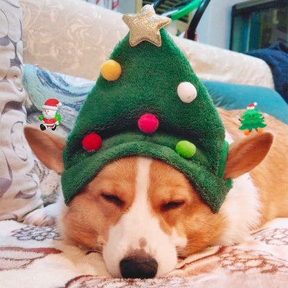Natal Cão Gato Roupas de Estimação Chapéu Cachecol Acessórios de Fantasia Adereços de Cosplay Navidad Decoração de Ano Novo Festa de Natal Suprimentos para Animais de Estimação