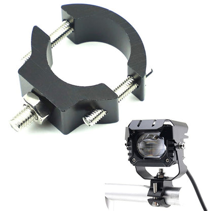 Suporte e Braçadeira para Para-choque – Ajustável para Farol de LED, Farol Auxiliar e Faróis de Milha de Motocicleta