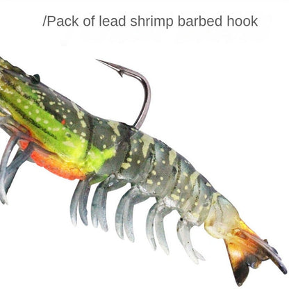 Iscas de Camarão Artificiais Macias e Realistas 9cm 12g, Jigs Luminosos para Pesca de Jigging, Iscas Artificiais para Pesca no Mar, para Peixe Vermelho, Robalo, Camarão, 1 UNID.