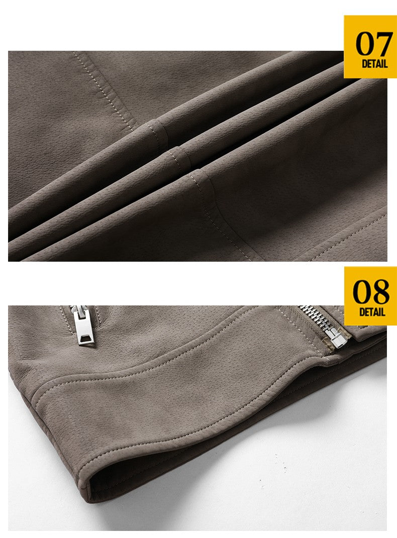 Jacket Men Coat Winter Leather Bomber Genuine Casual Brown Jackets Coats Faux Leather Vintage Black Biker Jacket Men Windproof