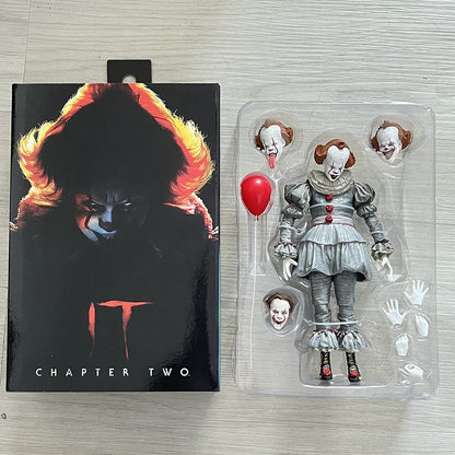 Boneco NECA Pennywise Coringa A Coisa de Stephen King Pennywise Coringa Palhaço Modelo Brinquedo de Terror de Halloween Presentes de Natal e Aniversário