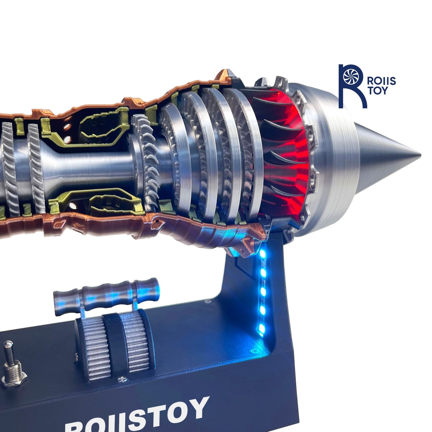 Trent 900 Ultra Precise Turbofan Model 200 Plus DIY Parts With Brushless Motor Engineering Student Training Kit