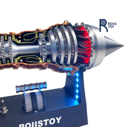 Trent 900 Ultra Precise Turbofan Model 200 Plus DIY Parts With Brushless Motor Engineering Student Training Kit