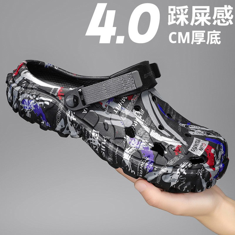 2025 Men's Summer Clogs Sandals Eva Slippers Men Fashion Flat Sandals Men Leisure Slides Men Casual Shoes Plus Size 46 47