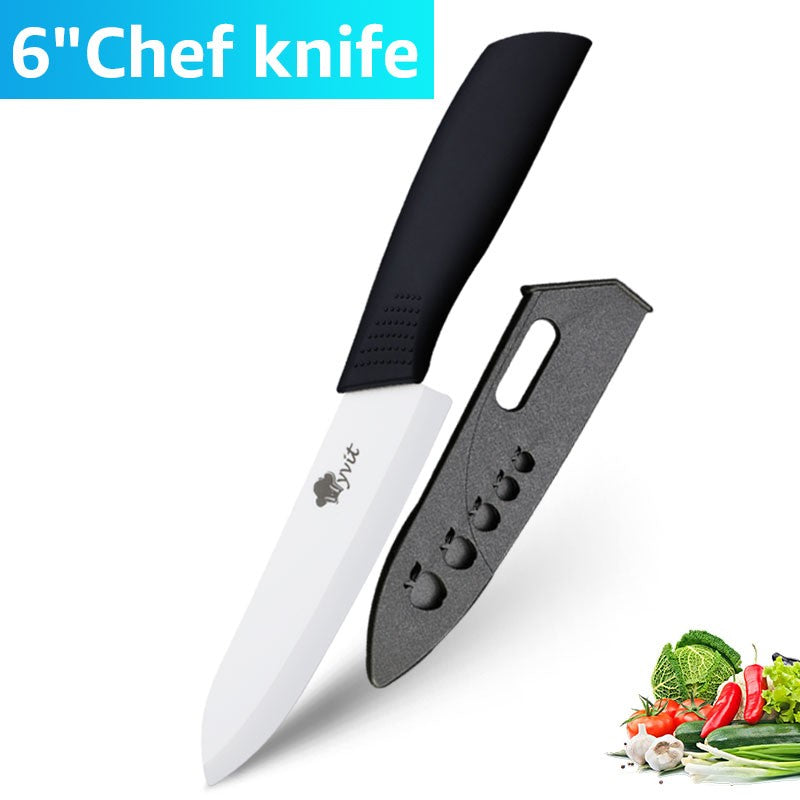 Conjunto de Facas de Cerâmica para Cozinha Profissional Faca de Cerâmica 3 4 5 6 Polegadas Faca de Descascar Frutas à Prova de Ferrugem para Fatiar Cortar Legumes