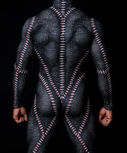 Halloween Lizard Bodysuit Men's Unique Muscle Series Holiday Jumpsuit Carnival Costume Adult Roleplay Party Masquerade Ball Set