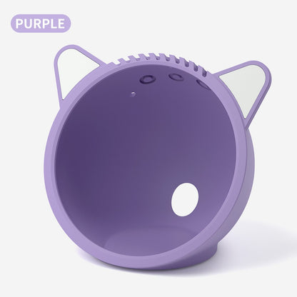 Base de Bateria Echo Pop Carregador Portátil Docking Station com Orelhas de Gato Fofas Capa Protetora de Silicone Suporte de Bateria para Echo Pop