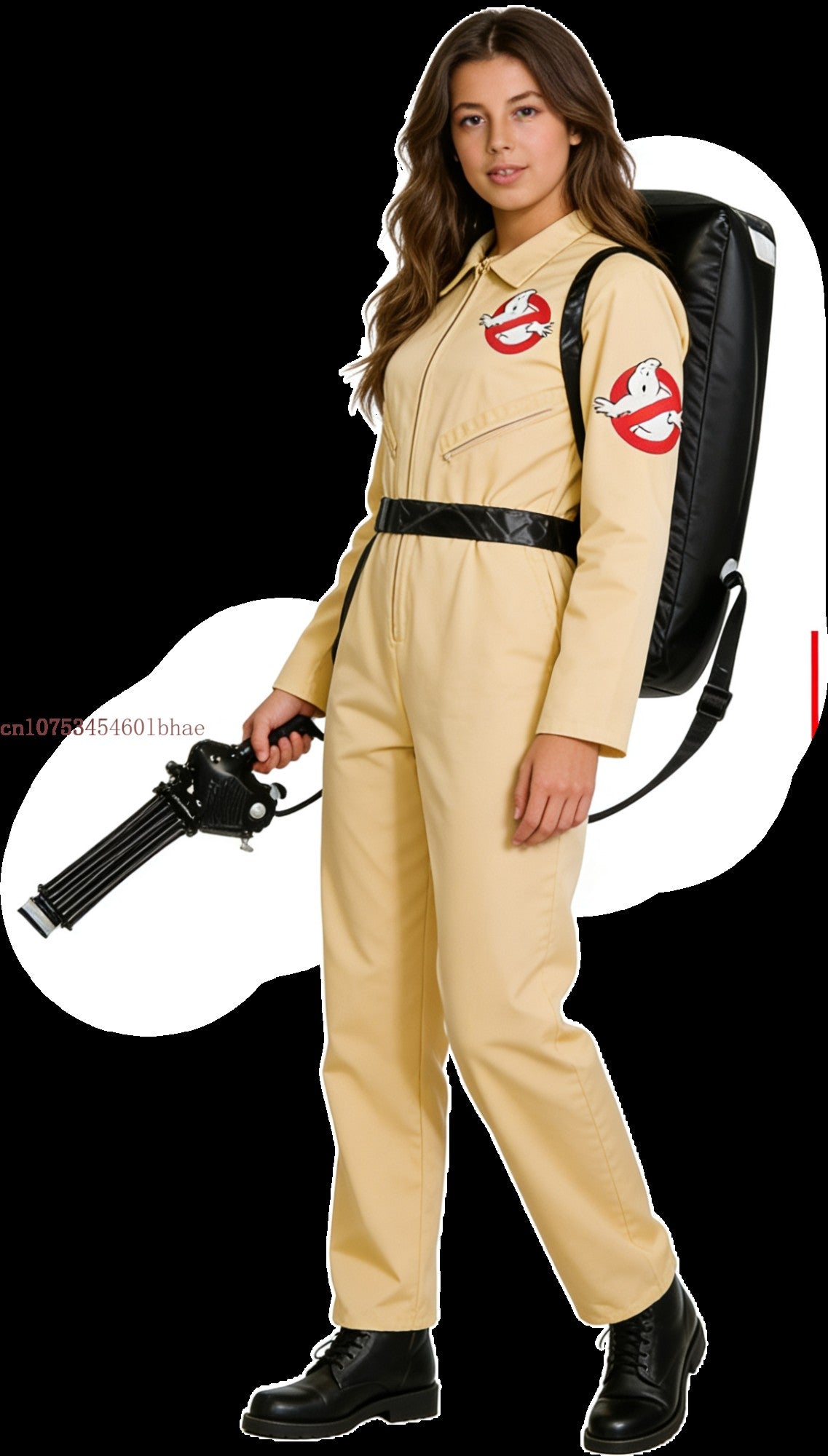 Kids Adult Ghostbusters Costume Cosplay with Proton Pack Men Boys Girls Ghostbusters Jumpsuit Ghost Hunter for Halloween Outfits