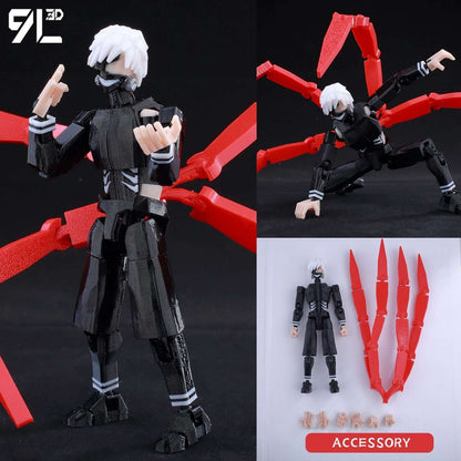 9L3D Lucky13 Titan 13 Ichigo Kurosaki Anime Action Figure Dummy 13 Espada Posável Máscara Oca Modelo Decoração Surpresa de Aniversário