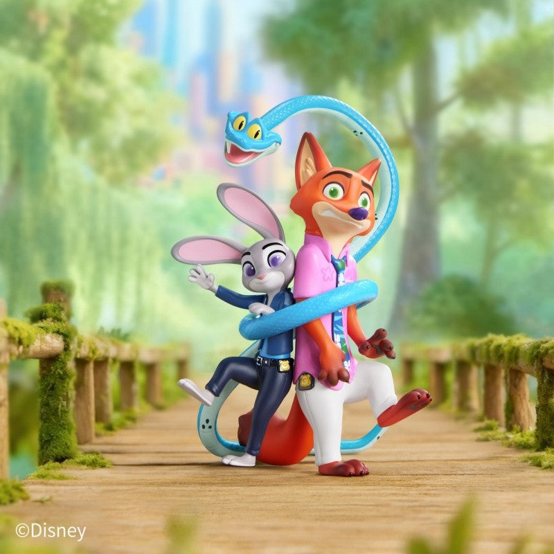 Disney Zootopia 2 Nova Jornada Série Colecionável - Figuras Articuladas Nick & Judy Caixa Surpresa Animado Presente de Filme para Crianças