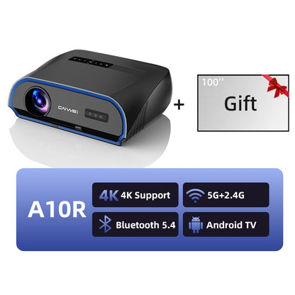 CAIWEI A10R 3500ANSI 1920 * 1080P Full HD 4K Projector Smart Android Auto Focus Outdoor Home Cinema Projectors for Movies Video