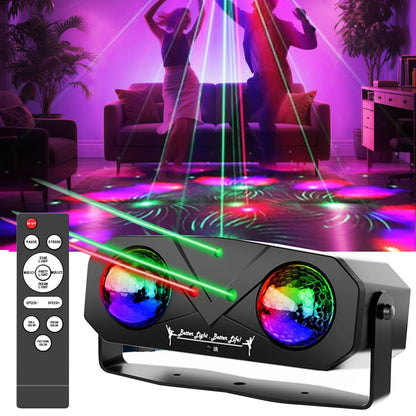 Party Disco Ball Dj Disco Light Strobe Dance Sound Activated with Remote Control Stage Rave Light Ocean Star Projector for Club
