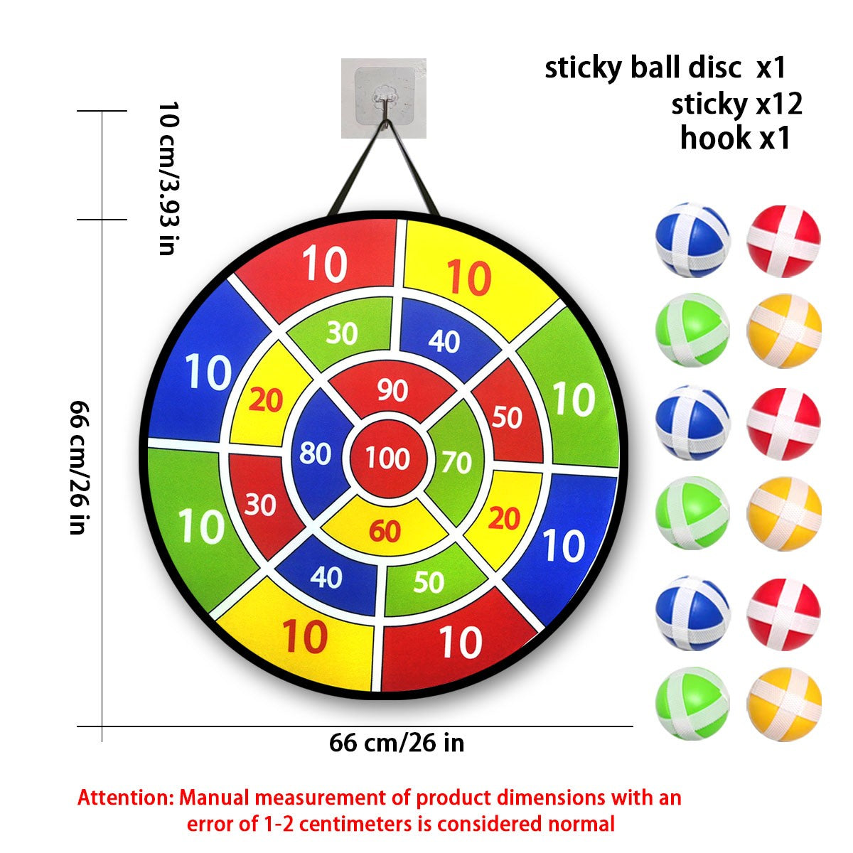 12 conjuntos de discos de dardo de bola pegajosos, brinquedos internos e externos, interação entre pais e filhos, presentes de aniversário, jogos de festa, suprimentos