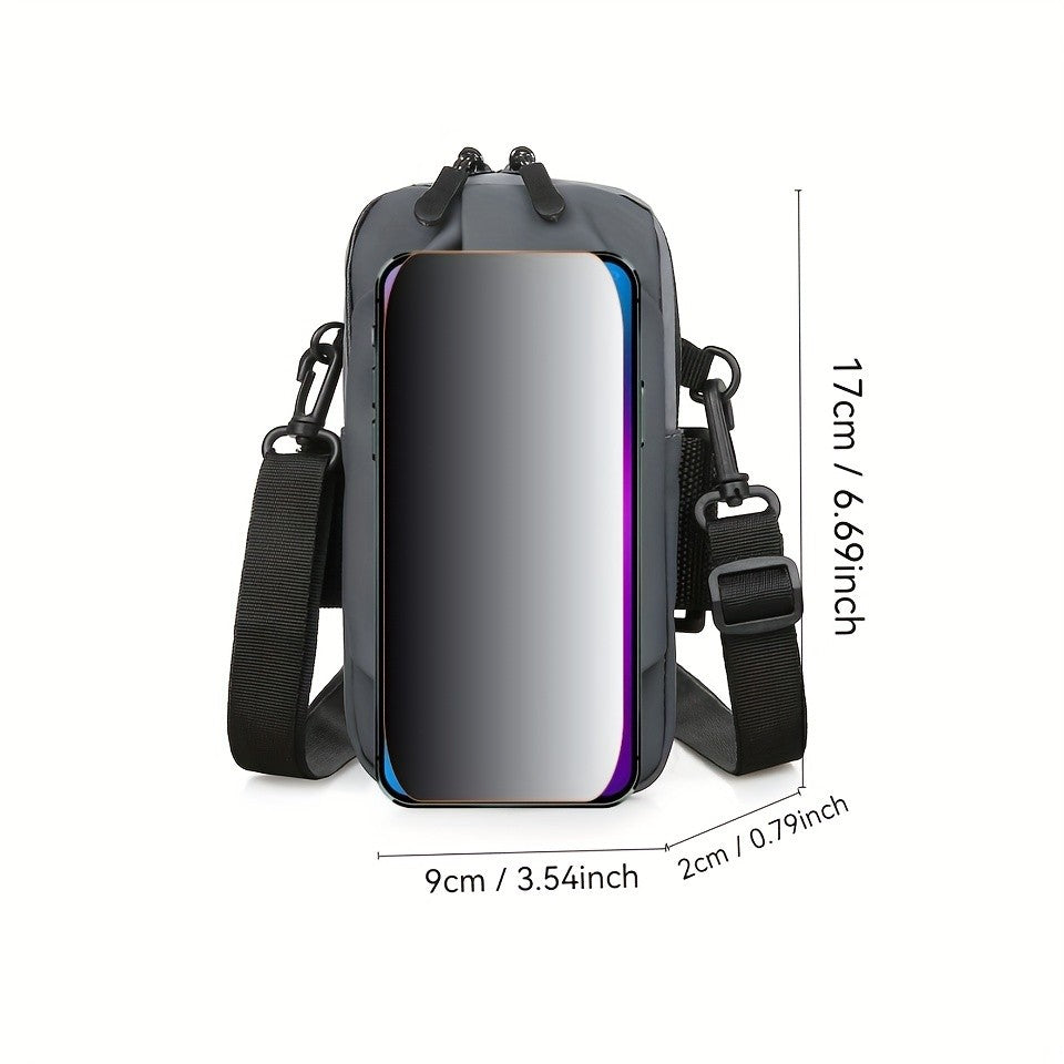 1pc Lightweight Multi-functional Satchel Bag for Men Women, Sport Running Bag for Coins Keys Cards Phone