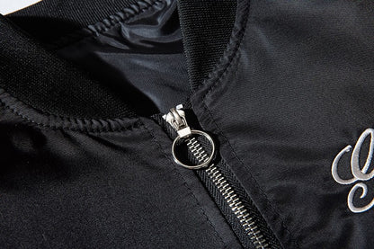 Embroidery Mens Bomber Jacket Dragon Tiger Autumn Winter Pilot Jacket Men Hip Hop Japanese Baseball Youth Jacket Streetwear Male