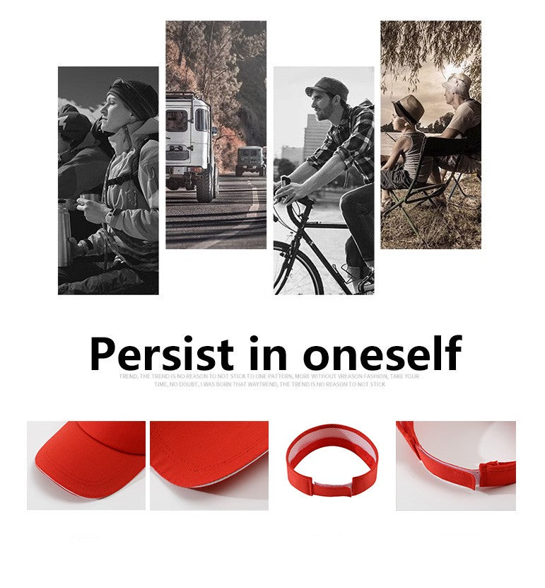 Sunshade and Sunscreen Hat for Men and Women Outdoor Sports Sun Hat UV Running Empty Top Hat Leisure Baseball Hat Women's Summer