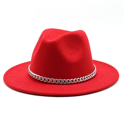 Big Size 59-61CM Fedoras Hats for Women Winter Fashion Formal Wedding Decorate Jazz Hats Men Panama Church Hat Chapeau Femme