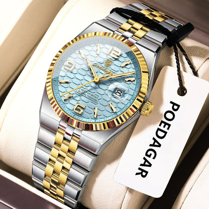 POEDAGAR Elegant Women's Watches High Quality Luxury Watch For Ladies Luminous Waterproof Date Women Quartz WristWatch Reloj+Box