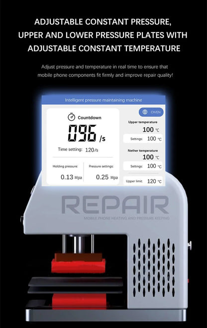 TBK-201P Intelligent Compression Machine Intelligent Pressure Hold Machine For Phone Cellphone Screen Repair Built-in Air Pump