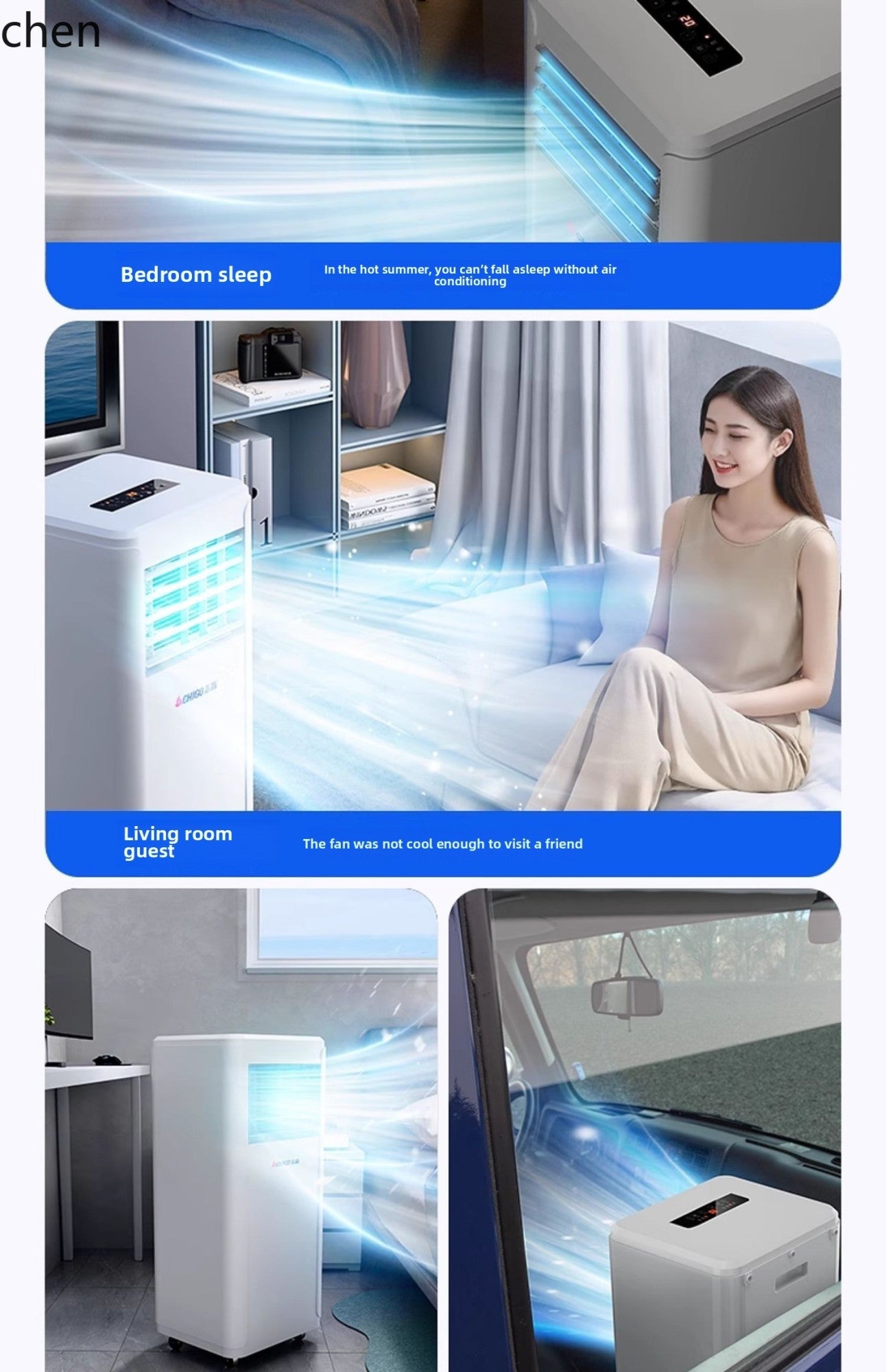 LXC ar condicionado máquina integrada de aquecimento e resfriamento simples sem unidade externa, ar condicionado pequeno doméstico frio