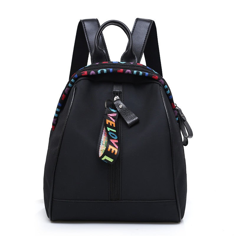 Nova mochila feminina de nylon Oxford versátil, design casual e antifurto, mochila leve