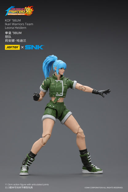 Warhammer SNK 1/18 Action Figures KOF 98UM Ikari Warriors Team Leona Heidern Ralf Jones Clark Still Stage Base-Japan Street