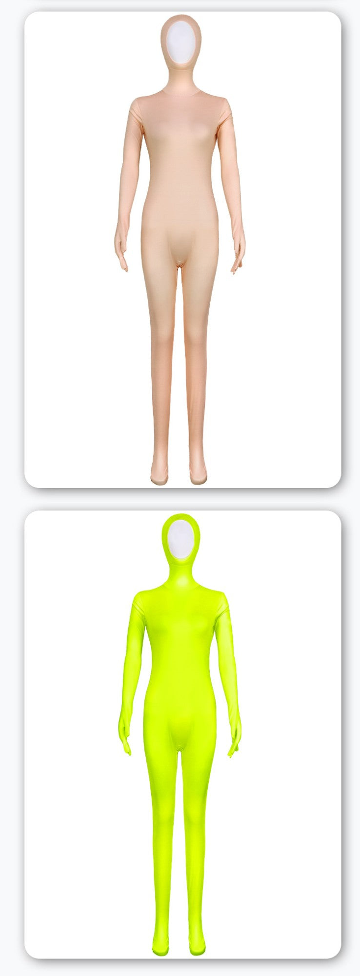 Open Split Orange Full Wrap Bodysuit Spandex Stretch Jumpsuit Adult Variety Show Halloween Cos and Body-fit Role Play Apparel
