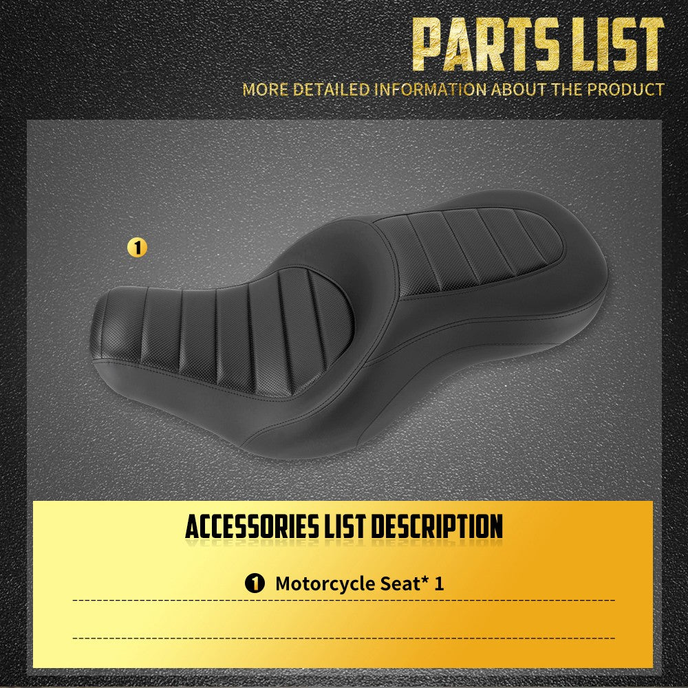 Assento Traseiro Dianteiro para Passageiro de Motocicleta para Harley Softail Sport Glide Low Rider S Low Rider ST 2018-24