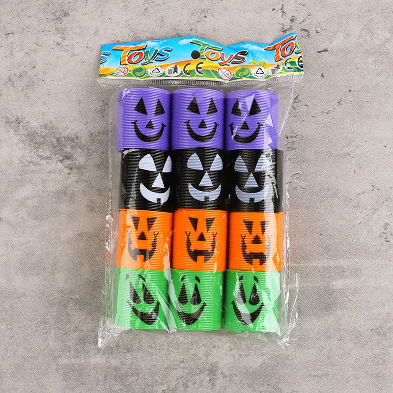 12/36pcs Halloween Coil Springs Toys Kids Halloween Party Favors Trick or Treat Gifts Boy Girl Birthday Goodie Bag Bucket Filler