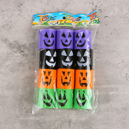 12/36pcs Halloween Coil Springs Toys Kids Halloween Party Favors Trick or Treat Gifts Boy Girl Birthday Goodie Bag Bucket Filler