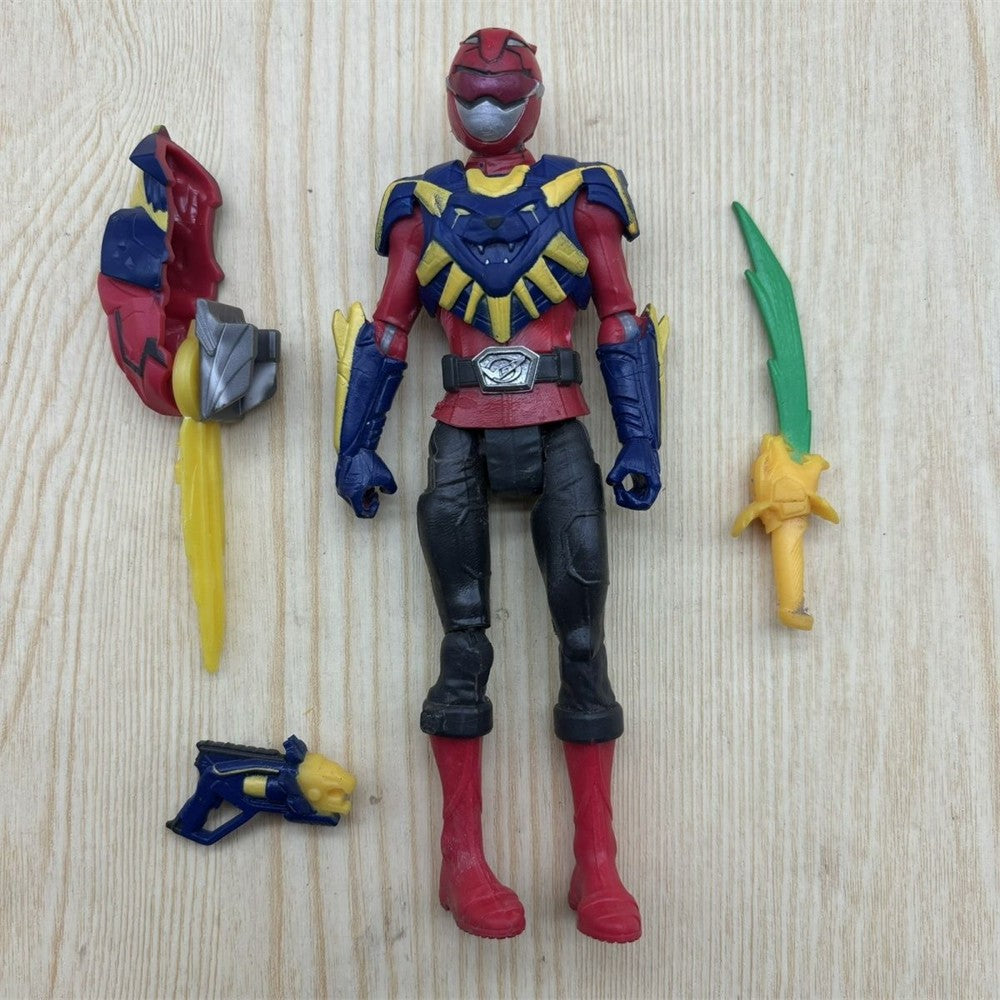Hasbro Power Rangers Ranger Vermelho Ranger Azul Ranger Preto 15cm Genuíno Produtos a Granel Contêm Defeitos Modelo Boneco Boneca Figura de Ação