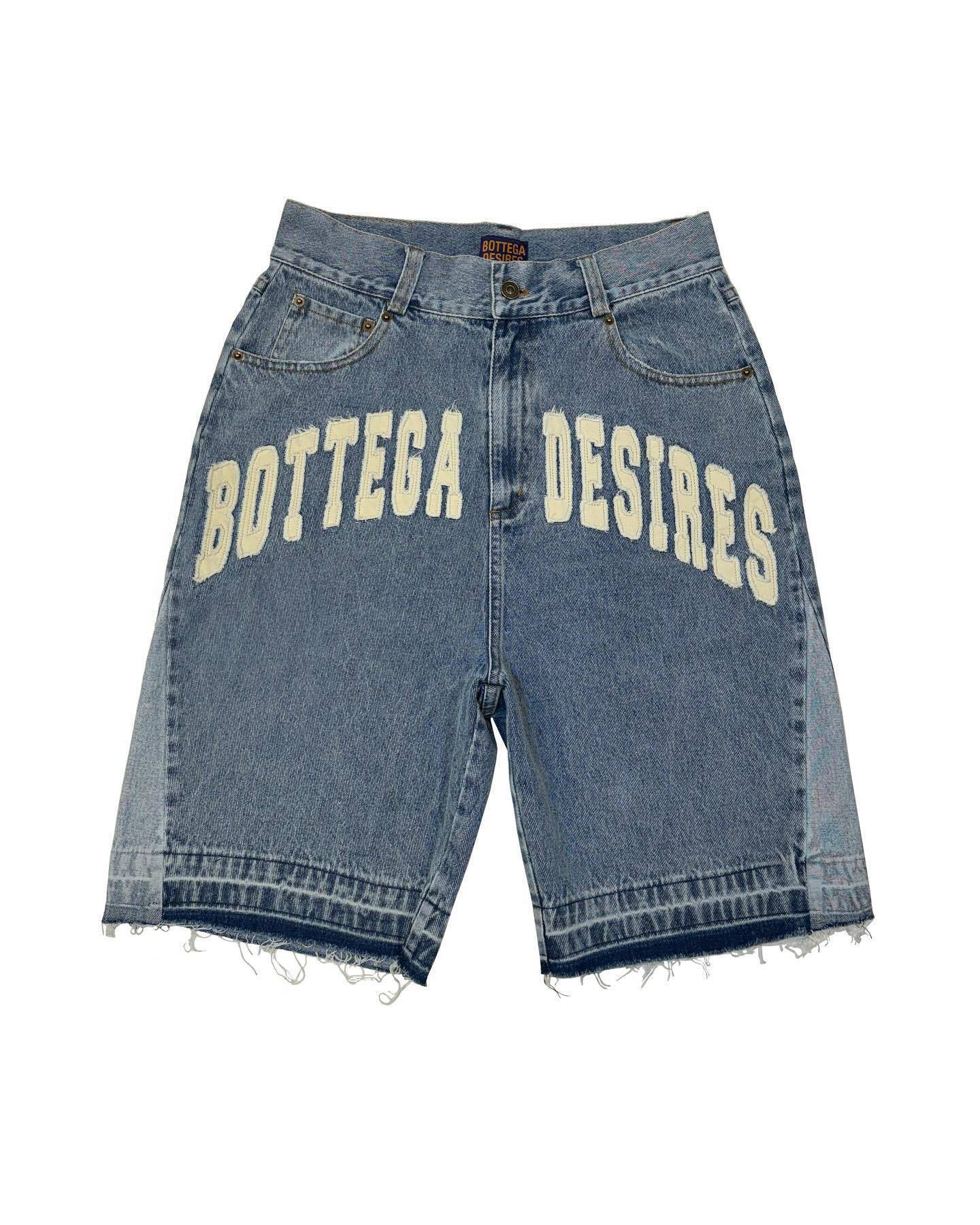 American Style Harajuku Retro Denim Shorts with Letter Embroidery Oversized Jeans Men Y2k Loose Casual Versatile Shorts Woman