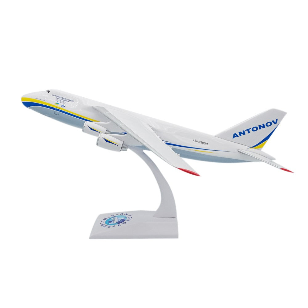 Modelo de Aeronave de Transporte Antonov AN-225 em Escala 1/200 Brinquedos de Aviação Jogos de Miniatura de Plástico e Metal