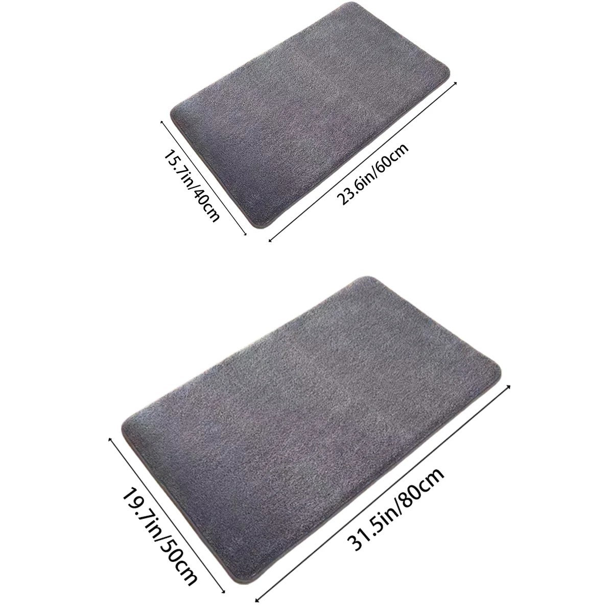 New Memory Foam Bath Mat Super Soft Absorbent Bathroom Rugs Non Slip Bath Rug Runner for Shower Bathroom Floors Carpet