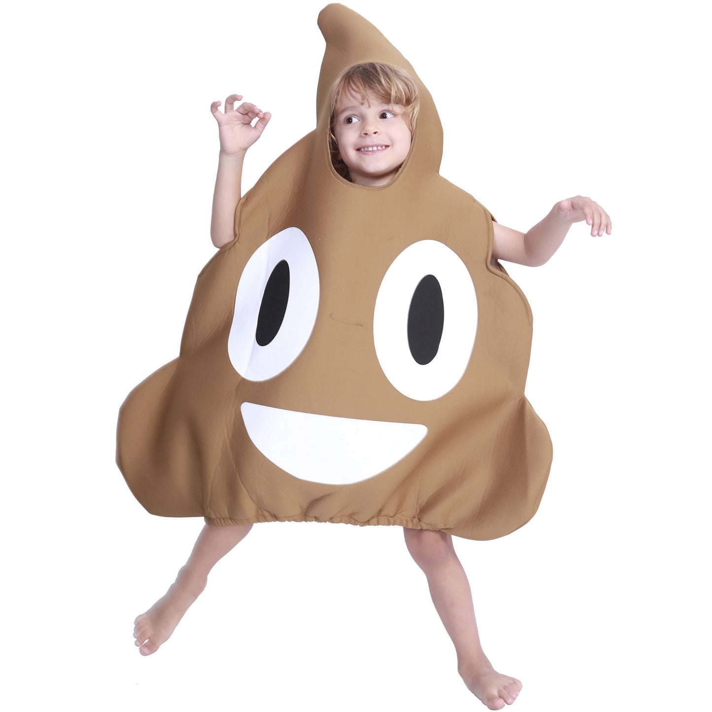 Funny Daddy Poo Costume & Mona Lisa Parody Mural Cosplay Outfit for Halloween School Party Parent-Child Matching Set