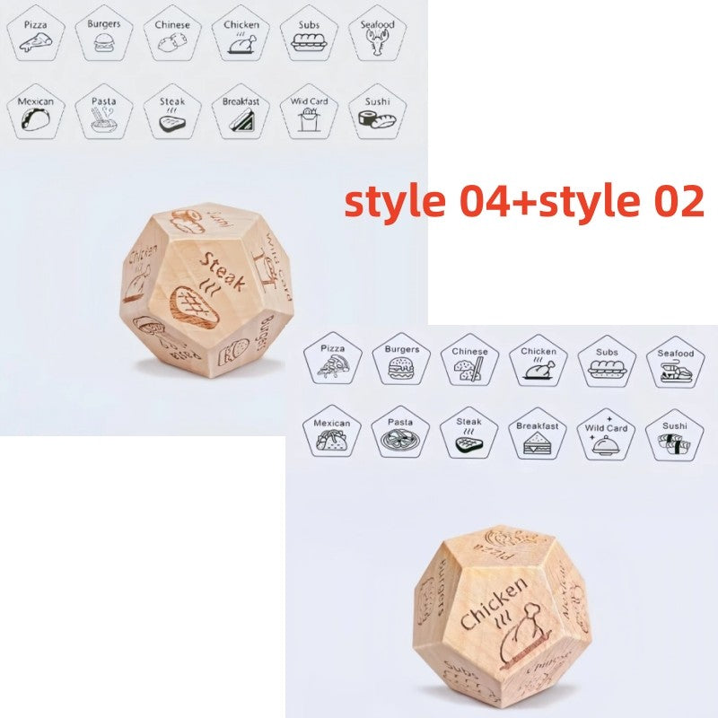 Dice for Her Him Couples Gift Ideas Food Decision Dice Games Christmas Birthday Valentines Day Gifts for Wife Husband