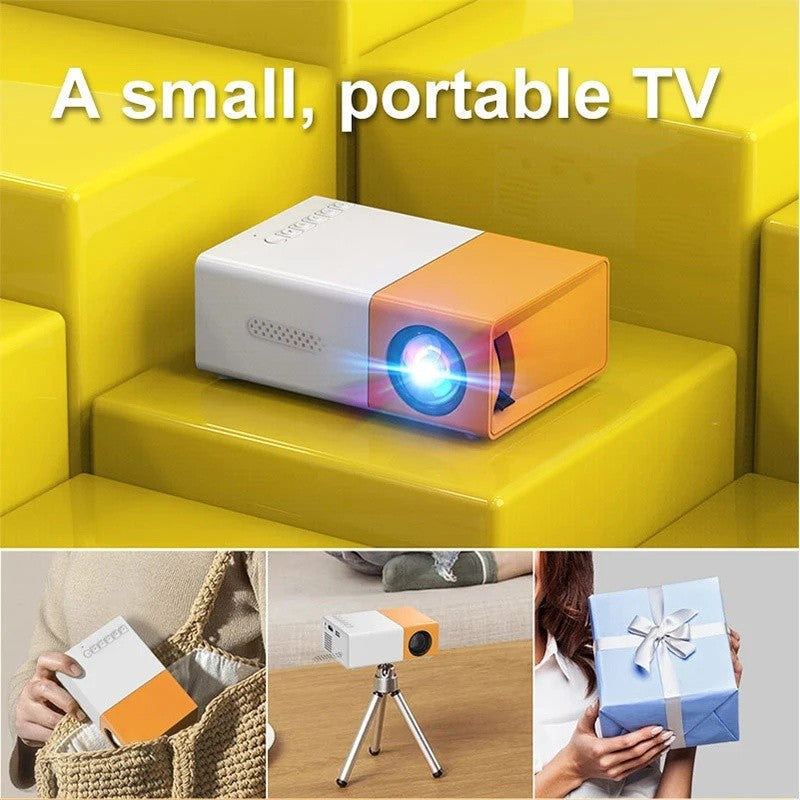 Mini Projetor Portátil YG300 LED Externo Mini HD 1080P Projetor Móvel Projetor Infantil Mini Projetor Portátil Ultraclaro