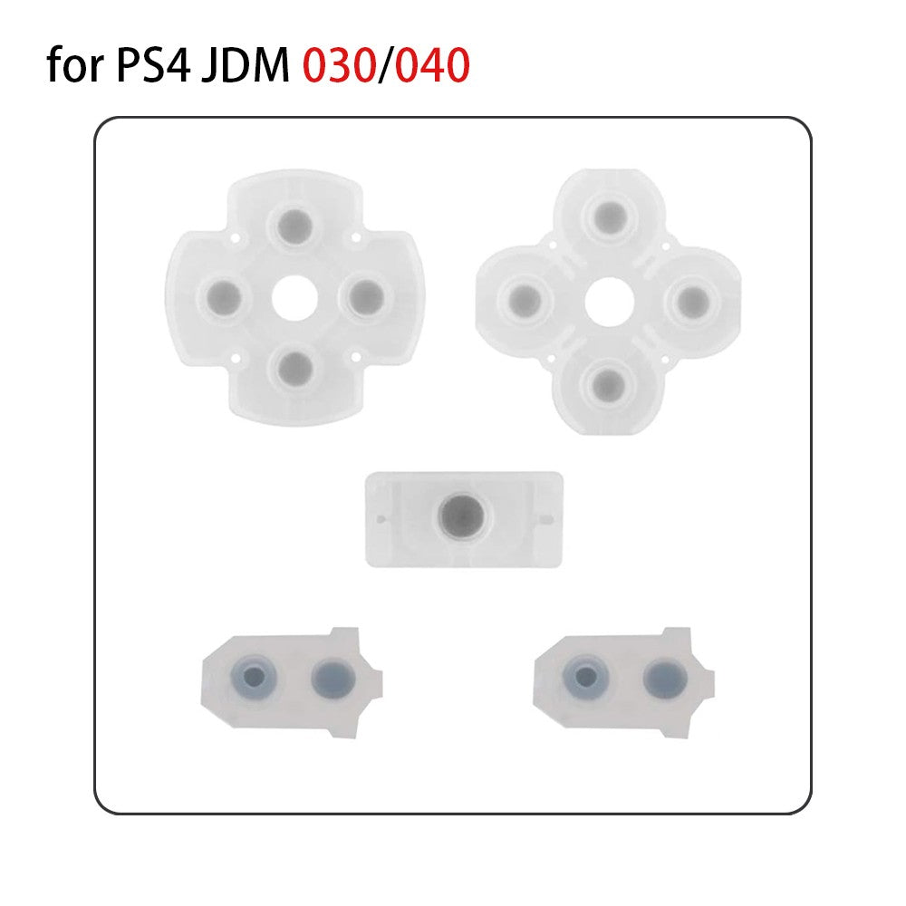 1-10Sets Replacement Conductive Rubber Pads for PS4 Controller Silicone Buttons Joystick Pads JDM-010/030/040/050 Repair Part