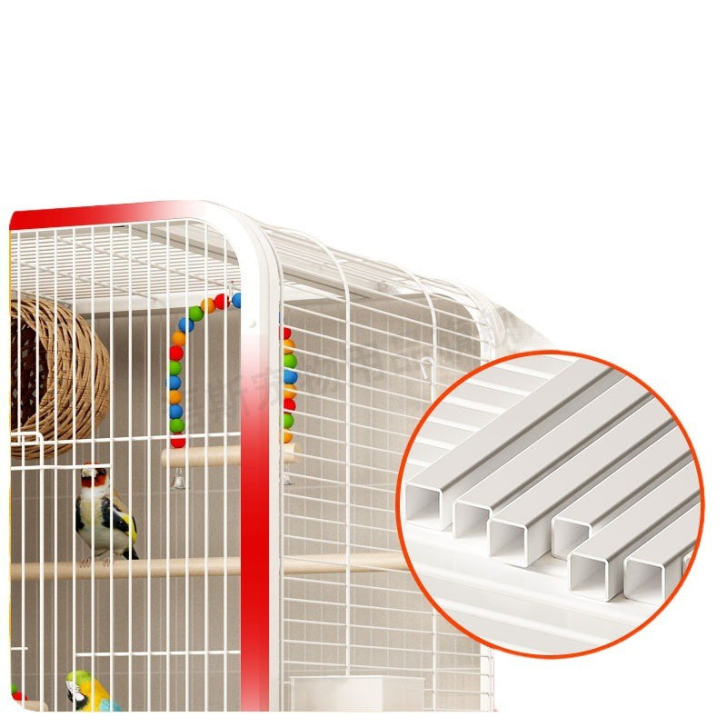 Gaiola de pássaros doméstica grande, luxuosa, para papagaio listrado, para aves grandes, gaiola de reprodução para canários